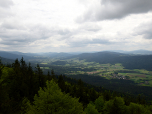 Der Blick vom Kreuzfelsen nach Südosten Richtung Bodenmais