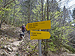 ...wählt man den Wanderweg, ...