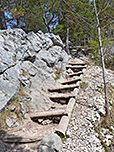 Über eine Treppe...