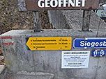 Wegweiser in Siegesbach