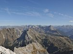 Blick in den Osten auf den Allgäuer Hauptkamm