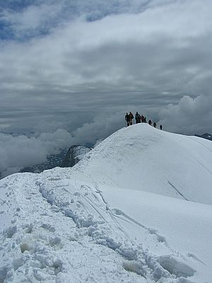 Blick zurück zum Grat