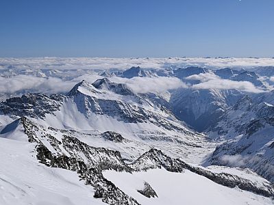 Der Ausblick nach Süden ins Hinterbichler Dorfertal