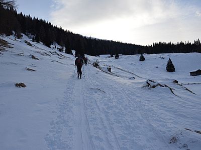 Gemächlich steigen wir auf