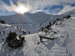 Die Sonne hinter dem Hohen Lorenzen