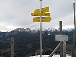 Wegweiser an der Lachfeldschneid