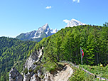 Blick vom Grünsteinhaus zum Watzmann