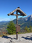 Das Gipfelkreuz am Grünstein