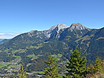 Blick vom Gipfel zum Hohen Göll und zum Hohen Brett, ...
