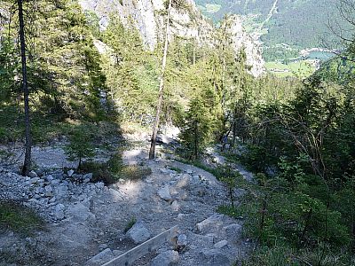 Steil führt uns der Weg Richtung Königssee