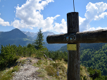 Das kleine Gipfelkreuz am Vorgipfel