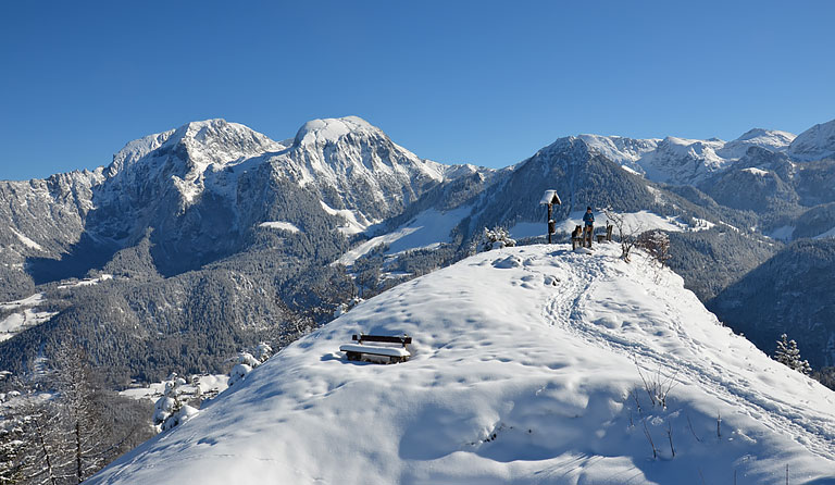 Grünstein (1304 m) - Winterwanderung von Hammerstiel
