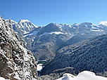 Tiefblick von der Grünsteinhütte auf den Königssee
