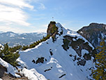 Vor uns der Gipfel des Gscheuerkopfs