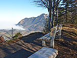Sitzbänke am Gipfel der Gscheuerwand