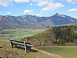 Herrlicher Aussichtspunkt über dem Achental