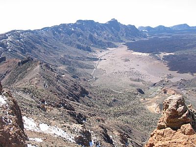 Abstieg: Blick ins Tal