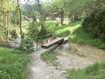 Nur noch diese Brücke trennt uns vom Weißbier