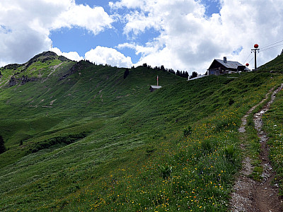 Nur noch ein paar Meter zur Lechaschauer Alpe ...