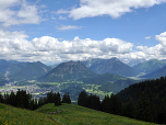 Die Aussicht auf Reutte