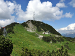 Blick vom Süden auf den Hauptgipfel des Hahnenkamms