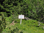 Der Weg zum Hornbergle ist gesperrt (Stand 2015)