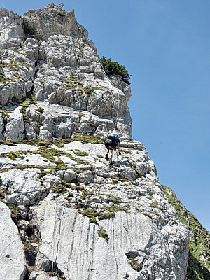 B/C eingestufte Kletterstellen.