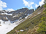 ...und steuern zuerst auf den Vorderscheinberg zu