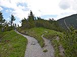 Über den breiten Rücken wandern wir dem Heimgarten entgegen