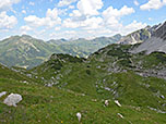 Ausblick vom Hirschwandsattel nach Osten...