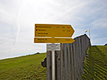 Wegweiser am Ausgangspunkt