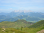 Mit Blick auf die Loferer Steinberge...