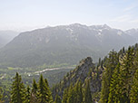 Blick hinunter ins Graswangtal