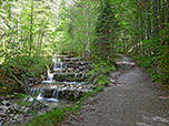 Wir folgen dem Bachlauf...