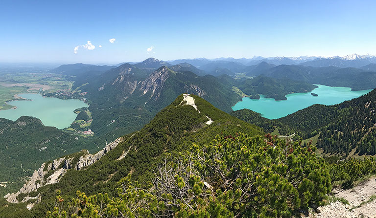 Herzogstand (1731 m) von der Kesselberg-Passhöhe