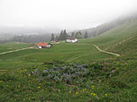 Blick hinunter zur Laglerhütte