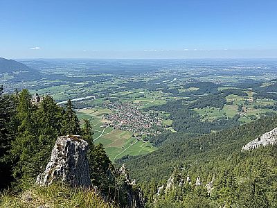 ...und hinunter auf Nußdorf