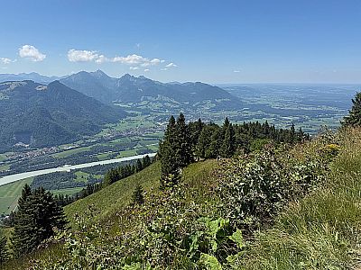 Das nördliche Inntal mit dem Wendelstein...