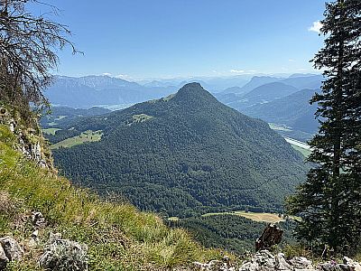 Hier eröffnet sich uns ein schöner Blick auf's Kranzhorn