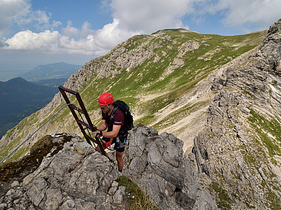 Im letzten Abschnitt wurde mit Leitern nicht gespart