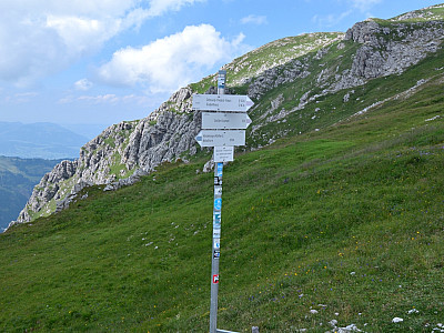 Am Wegweiser lohnt es sich, nochmal auf die Uhr zu sehen