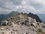 Auch viele Gehpassagen finden wir auf dem Hindelanger Klettersteig vor