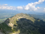 Das Rubihorn ist im Westen zu sehen