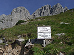Abzweig zum Jubiläumssteig