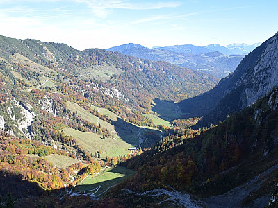 Der Blick in das Kaiserbachtal
