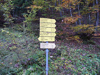 Die Steinerne Rinne ist hier bereits angeschrieben