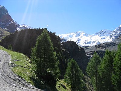 Entlang der Seilbahn...