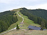 Blick über die Hörnlealm zum Hinteren Hörnle