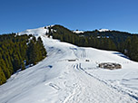 Blick von der Alm zum Hinteren Hörnle