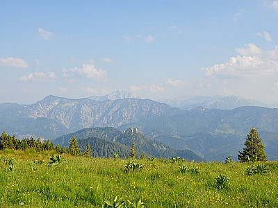 Blick zum Guffert, links davor die Halserspitz